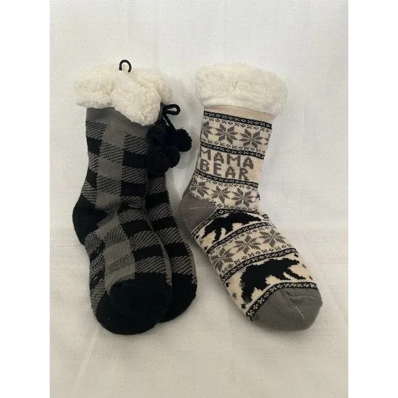 Lot of 2 BassPro Natural Relections Cozy‎ Socks NWOT