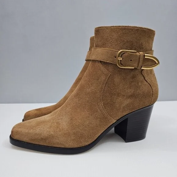 NEW PAIGE | $398 Evelyn Suede Booties