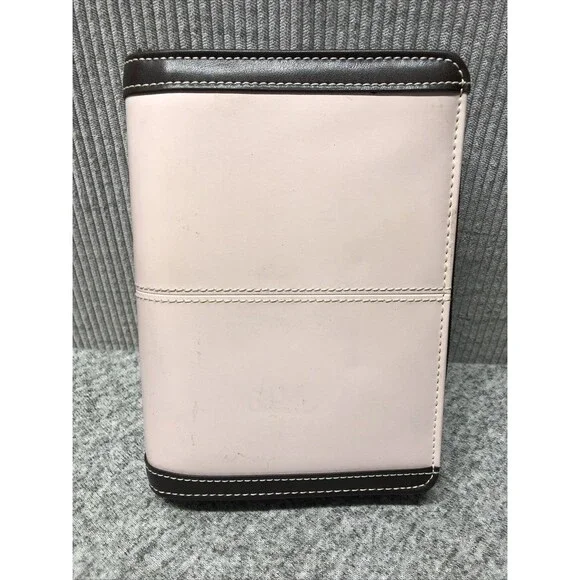 Franklin 365 Planner Ring Binder Cover Pink Brown Career Organization