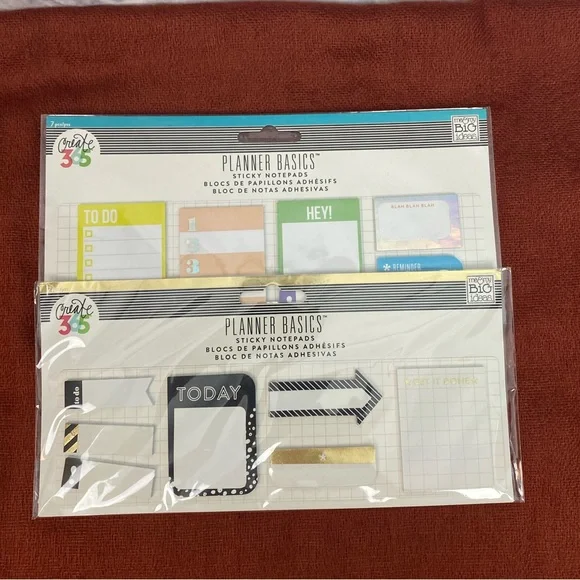 Create 365 Planner Basics Sticky‎ note pads New!
