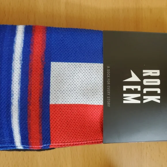 FIBA WBB World Cup NEW Rock Em Socks France French Flag - Unisex S/M