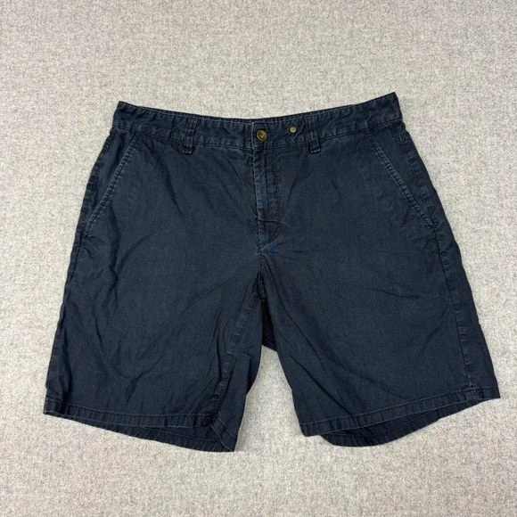 Rag & Bone Chino Shorts 33 Navy Blue Flat Front Cotton Casual Summer Men 1782