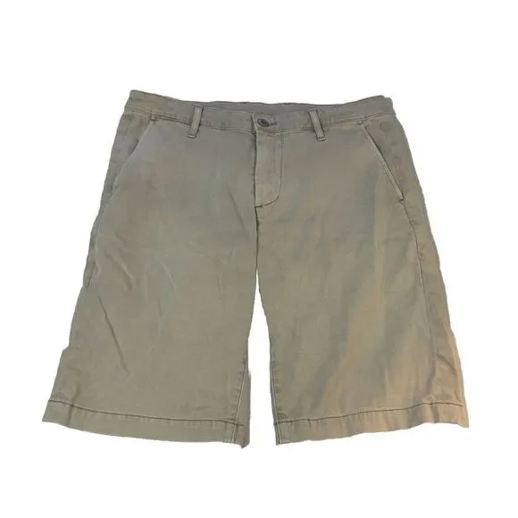 Adriano Goldschmied Shorts Mens 30R Khaki The‎ Griffin Relaxed AG Casual