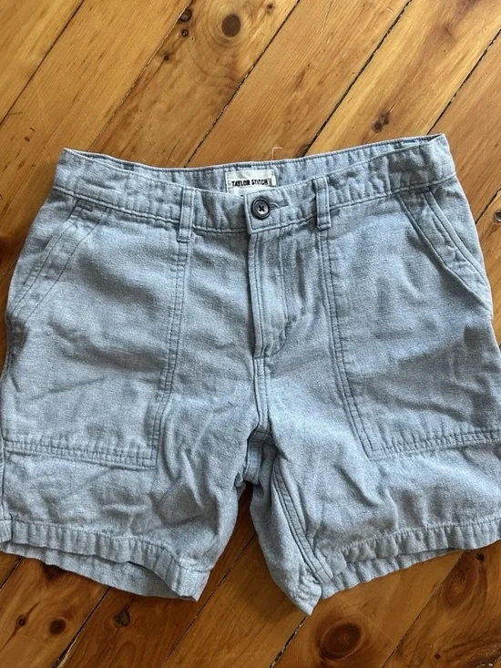Taylor Stitch the trail shorts upcycled midnight slub 31