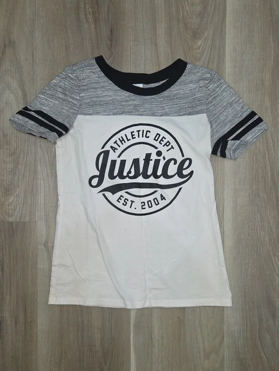 •Justice• Little Girls Short Sleeve Sporty Tee