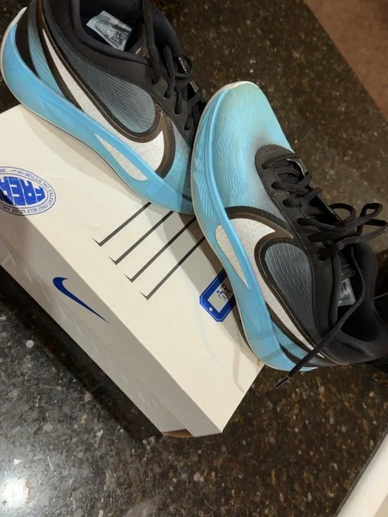 Nike Black and Light Blue Men's Sneakers