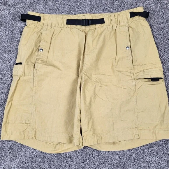 The North Face Cargo Shorts Mens Medium Tan Excellent Belted Ripstop NF0A7Q9SZSF