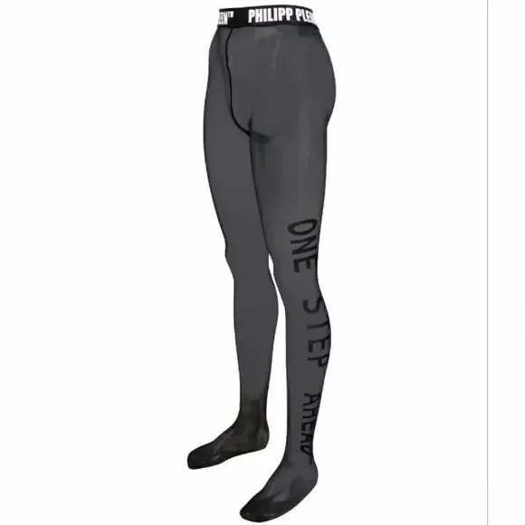 Philipp plein logo tights pantyhose size II S New