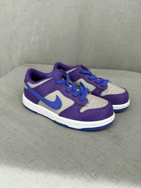 Toddler's Nike Dunk Low College Grey/Persian Violet (FB9107 007) - Sz 9c