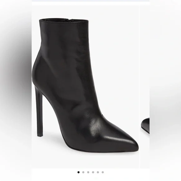 Tony Bianco Black Pointed Stiletto Ankle Boots