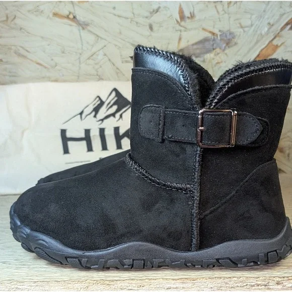 Hike Footwear Women's Boots Cozely Zero Drop Barefoot Wide Toe Fleece Lined 6