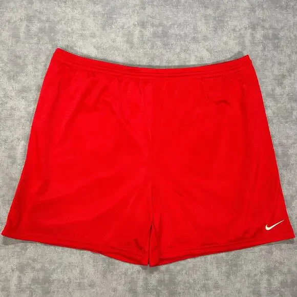 Vintage Y2K Nike Team Mesh Athletic Basketball Shorts Mens XXL Red