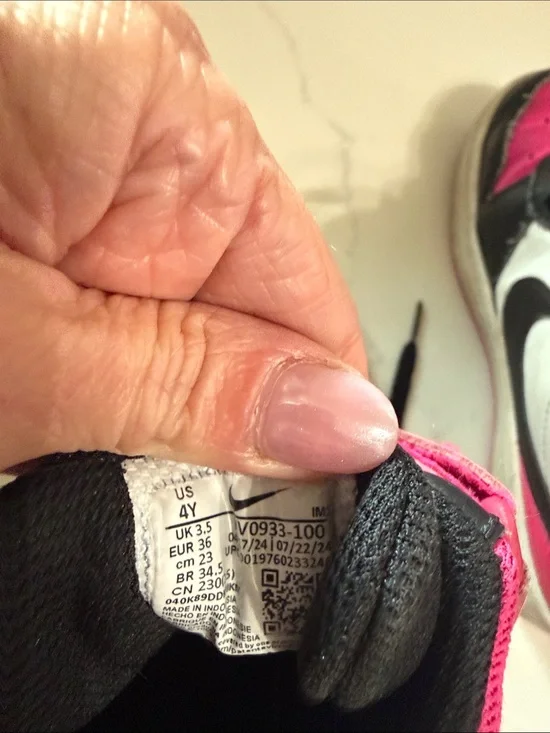 Nike Kids High-Top Sneakers in Hot Pink and Black
