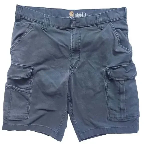 Carhartt Cargo Shorts Size 36 Gray Relaxed Fit