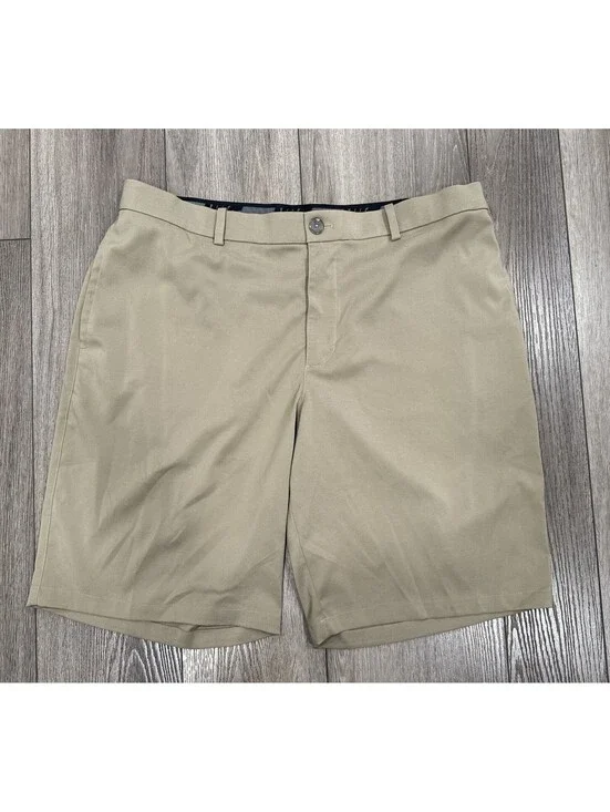 Nike Mens Shorts Adult Size 38 Tan Khaki Dri-Fit Chino Golf Casual Outdoors
