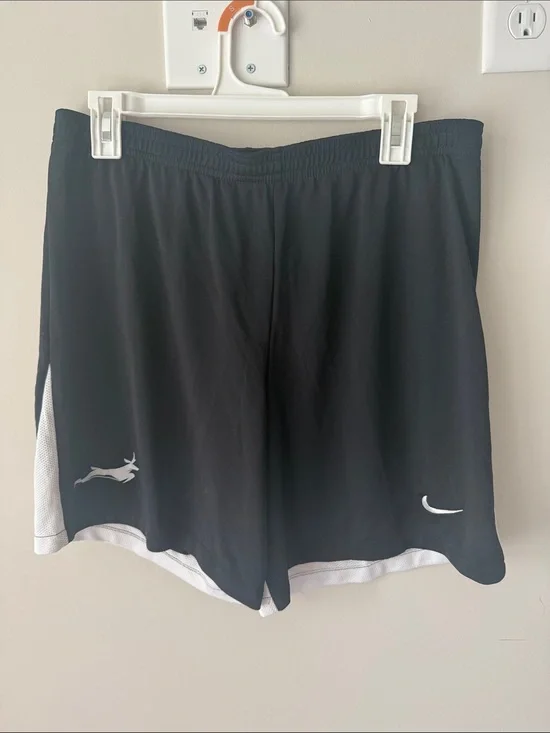 Nike Black Athletic Shorts with White Mesh Trim Grand Canyon University Lopes