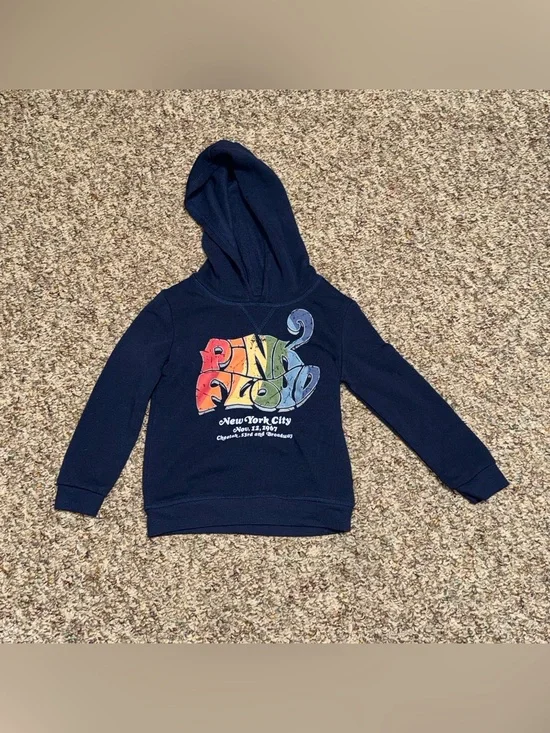 Boys girls 4T hoodie Pink Floyd Kids‎ Navy Hoodie with Rainbow Graphic