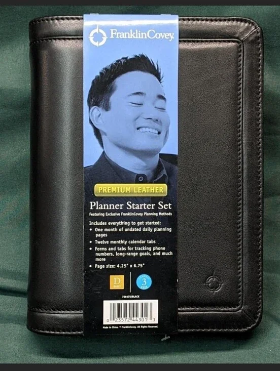 Franklin Covey Leather Planner • Brand New- Deadstock