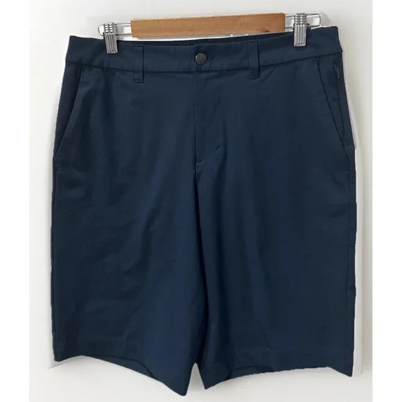 Mens Lululemon ABC Commission Golf Shorts Relaxed Navy Performance LM7A83S‎ 30