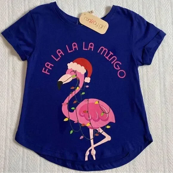 RUNWAY GIRL FA LA LA LA FLAMINGO TOP