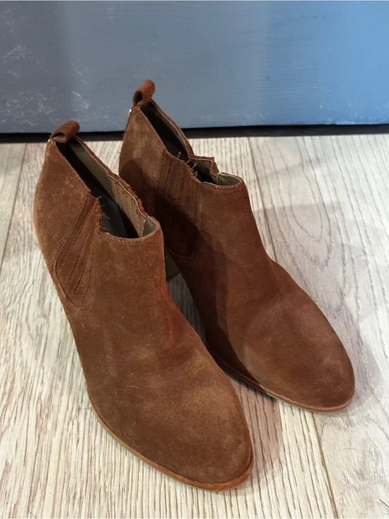 Michael Kors Chestnut Suede Ankle Booties
