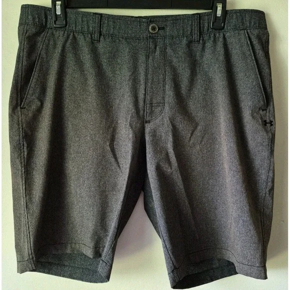Under‎ Armour UA Showdown Vented Golf Shorts Heathered Grey Men's Size 40