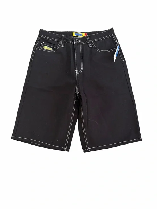 Empyre Black Jean Shorts with White Contrast Stitching Size 26