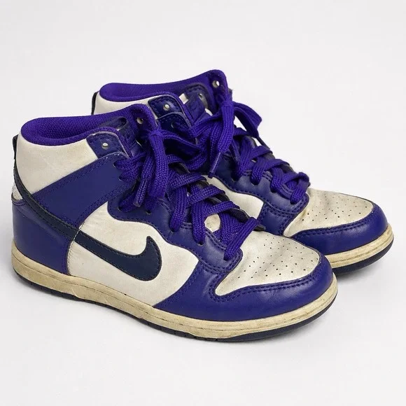 Nike Dunk High Electro Purple Midnight Navy DH9753-100 Youth 1Y