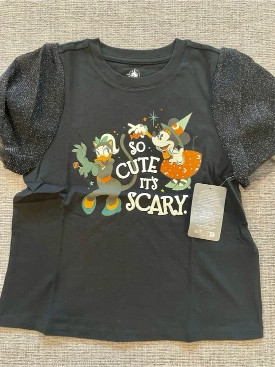 Minnie Mouse Daisy Duck So Cute it's Scary Halloween T-Shirt - Size 7/8 NWT