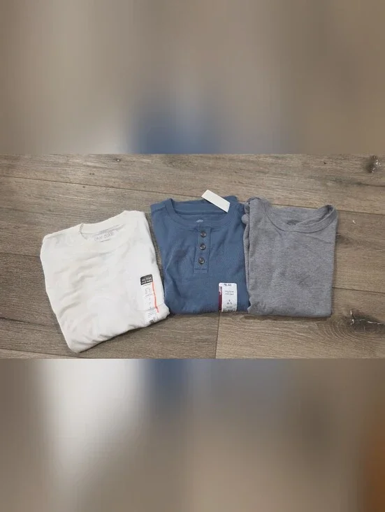 3pc Boys Long Sleeve Shirt Bundle Wonder Nation Okie Dokie Sizes 6-7 / 7 NWT