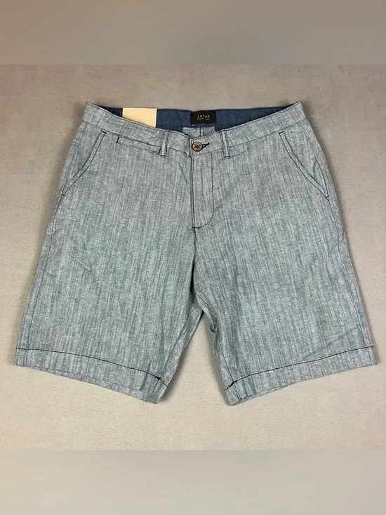 JACHS New York Men’s Size 30 Flat Front Chino Shorts Gray Navy NWT! New with tag