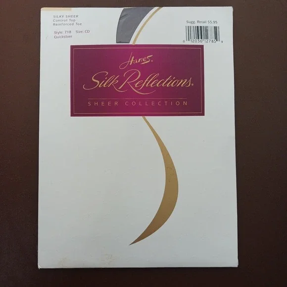 Hanes Silk Reflections Control Top Panty Hose‎ Silky Sheer Size CD Style 718