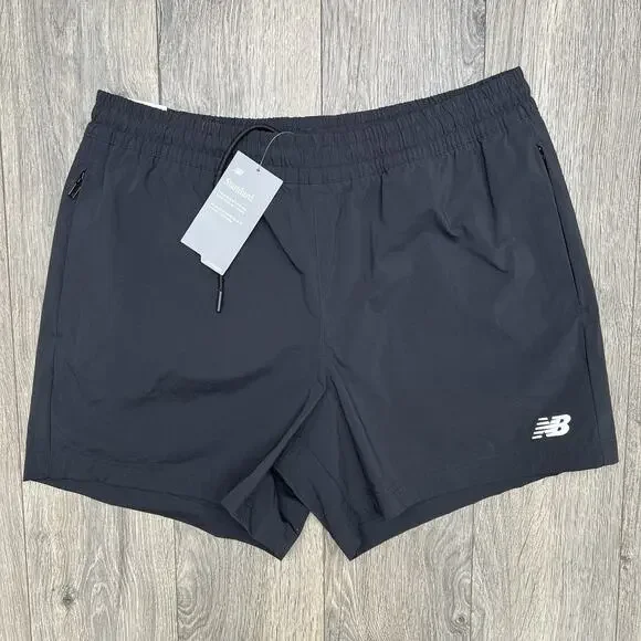 New Balance Shorts Size XL Mens Black Woven 5