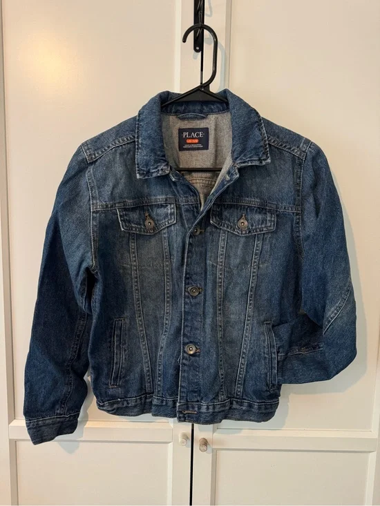 The Children's Place Denim Jean Jacket in Dark Blue