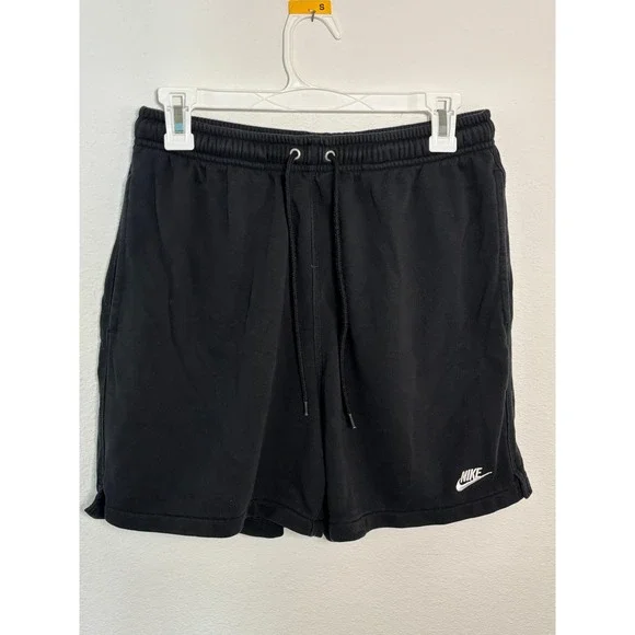 Nike Sportswear Club Fleece Shorts Mens Small Black French Terry BV2772-010