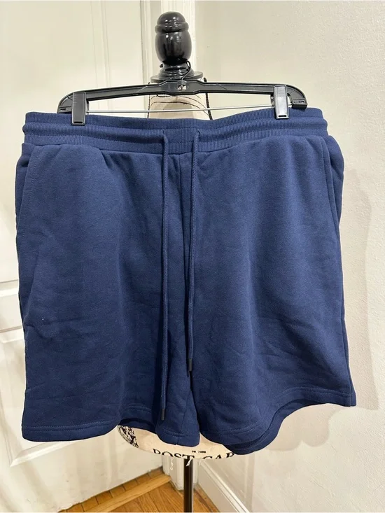 Fashion Nova Men's Navy Drawstring Athletic Shorts