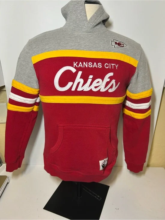 Kansas City Chiefs Red & Gray Hooded Pullover Sweater youth