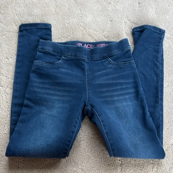 The Children’s Place Girls Size 8 Stretch Jeans, Jeggings, Washed Blue