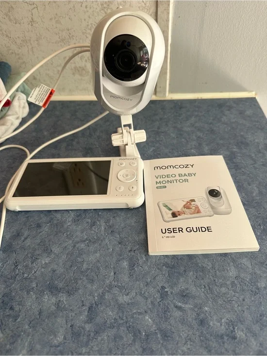White Video Baby Monitor with 5