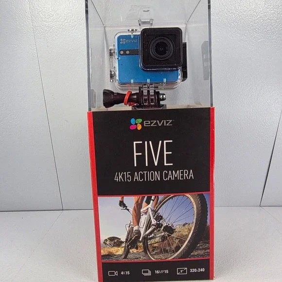 4K Action Camera Matte Blue CS SP200 EZ5BL 16MP Wi-Fi Bluetooth New‎