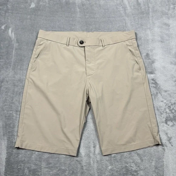 Greyson Shorts Men 35 Montauk Performance Flat Front Golf Chino Lightweight
