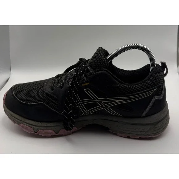 ASICS Gel-Venture 8 Trail Running Shoes Womens 7 Black Pink 1012A708 Good