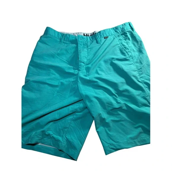 Hurley Hybrid Shorts Mens 32 Turquoise Excellent Buckle Exclusive 21 Outseam