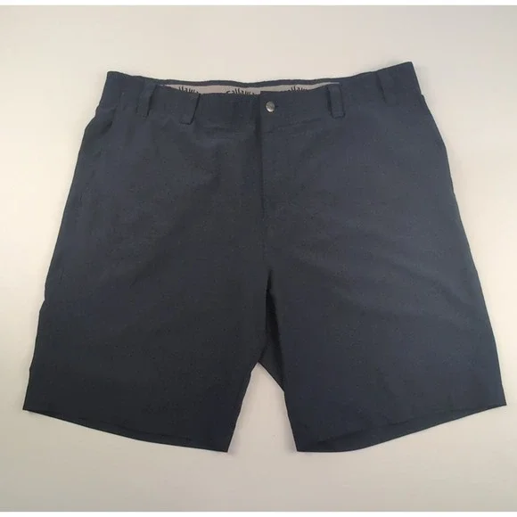Callaway Golf Shorts Men's 40 Navy Stretch Flat Front Performance 9.5