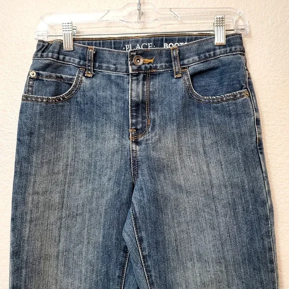 The‎ Children's Place ♡ Boys Size 12 Bootcut Denim Jeans With Adjustable Waist