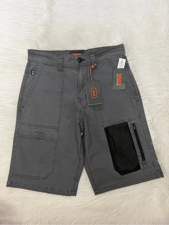BASS Outdoor Iron Gray Explorer Cargo Shorts Sz 28