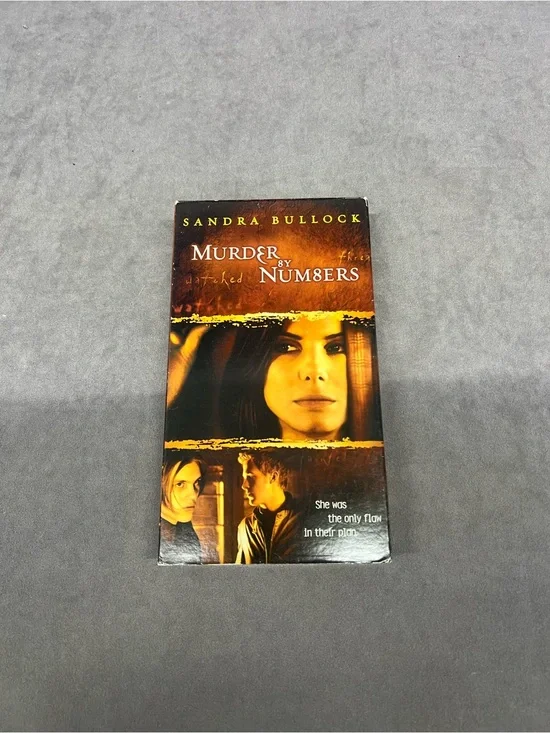 Orange Cover VHS Murder by Numbers