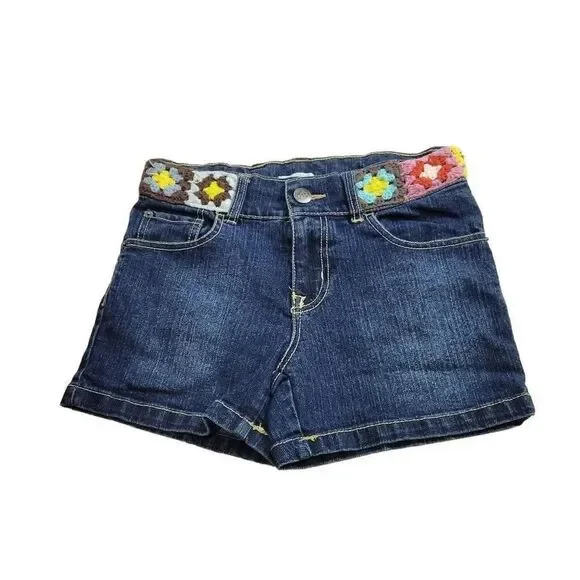 Children's Place crochet belt shorts 12