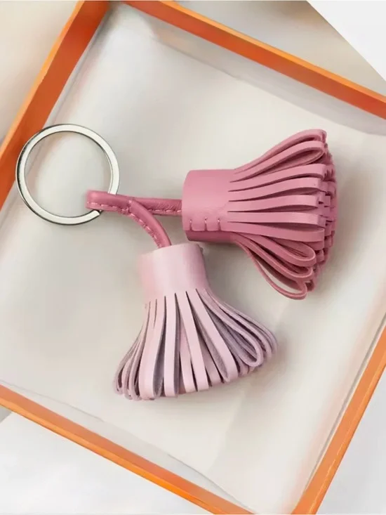 Pink Carmen Duo Tassel Keyring