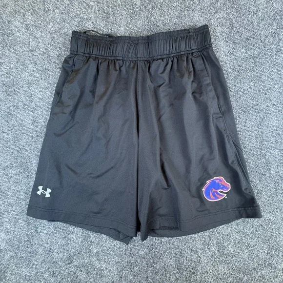 Under Armour Heatgear Boise State Broncos NCAA Shorts Mens 28x8 Black Activewear